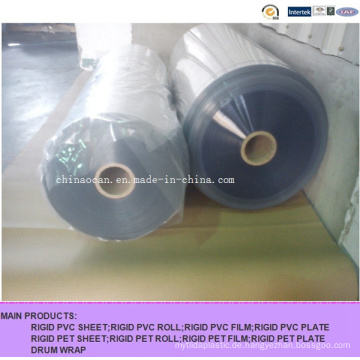 Transparentes Hartplastik-Plastikrollen-Großhandelsdünnes freies PVC-Blatt